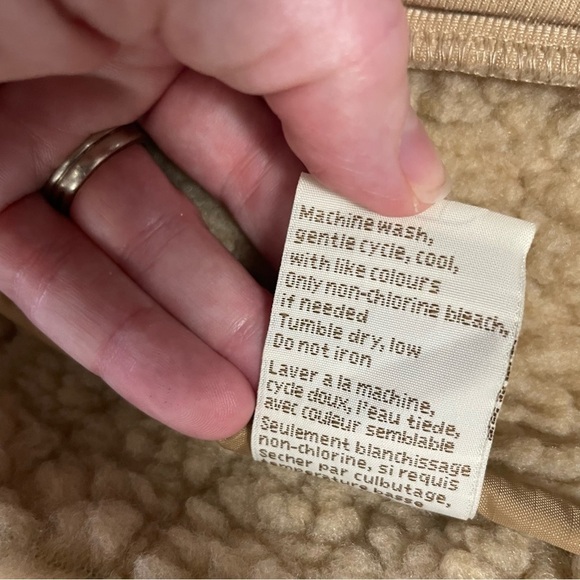 Tsunami Quilted Fleece-Lined Bomber Jacket – Tan – Size Medium - Picture 10 of 12